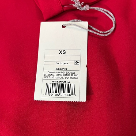 A New Day Long-sleeve Red Pleated Back Blouse - Picture 5 of 6